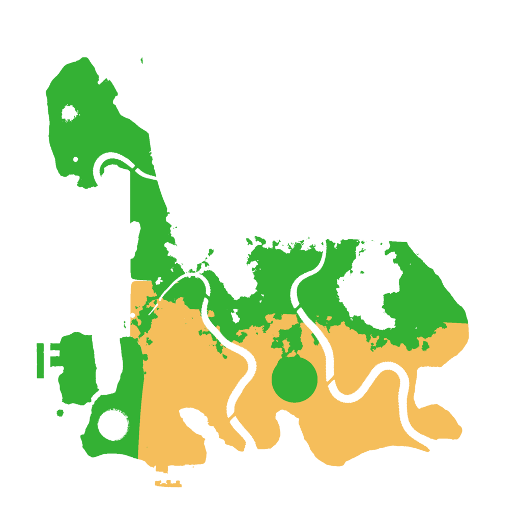 Biome Rust Map: Procedural Map, Size: 3000, Seed: 5283