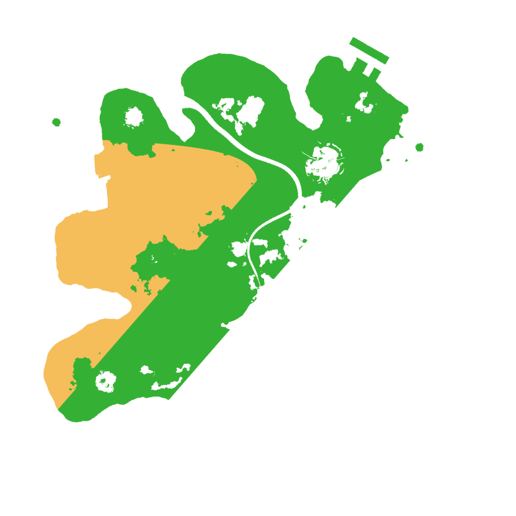 Biome Rust Map: Procedural Map, Size: 2500, Seed: 1777569833