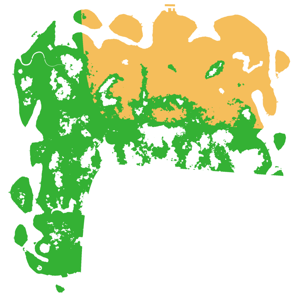Biome Rust Map: Procedural Map, Size: 6000, Seed: 69426