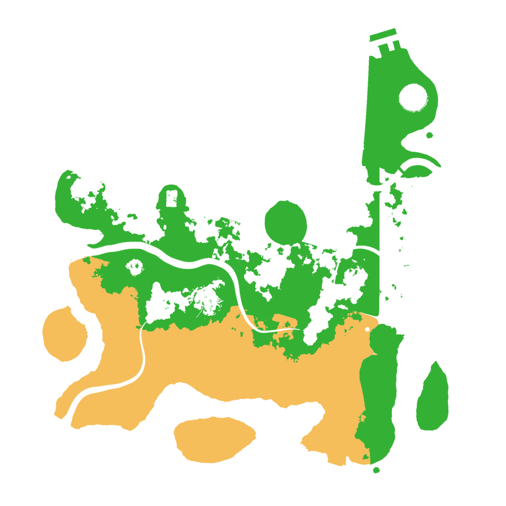 Biome Rust Map: Procedural Map, Size: 3200, Seed: 3496766