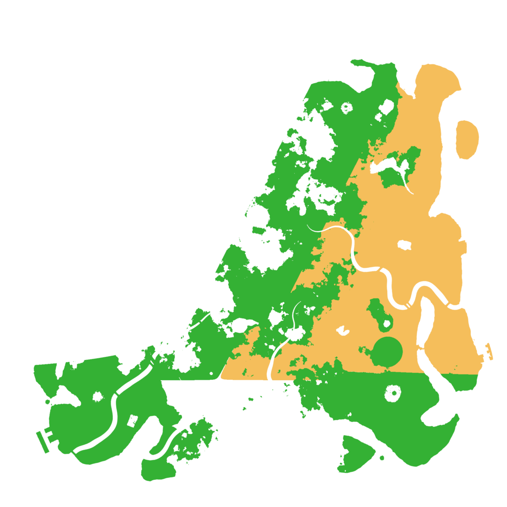 Biome Rust Map: Procedural Map, Size: 4500, Seed: 288930901