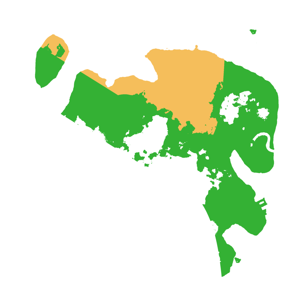 Biome Rust Map: Procedural Map, Size: 2500, Seed: 72301