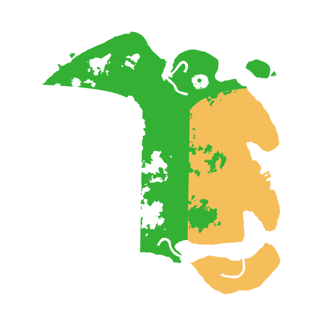 Biome Rust Map: Procedural Map, Size: 3000, Seed: 1261437634