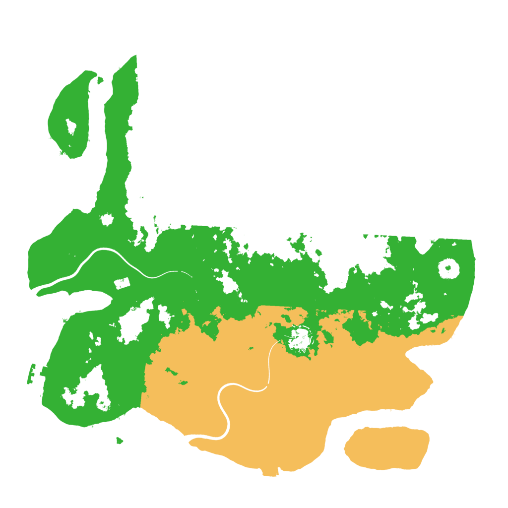 Biome Rust Map: Procedural Map, Size: 3700, Seed: 101120142