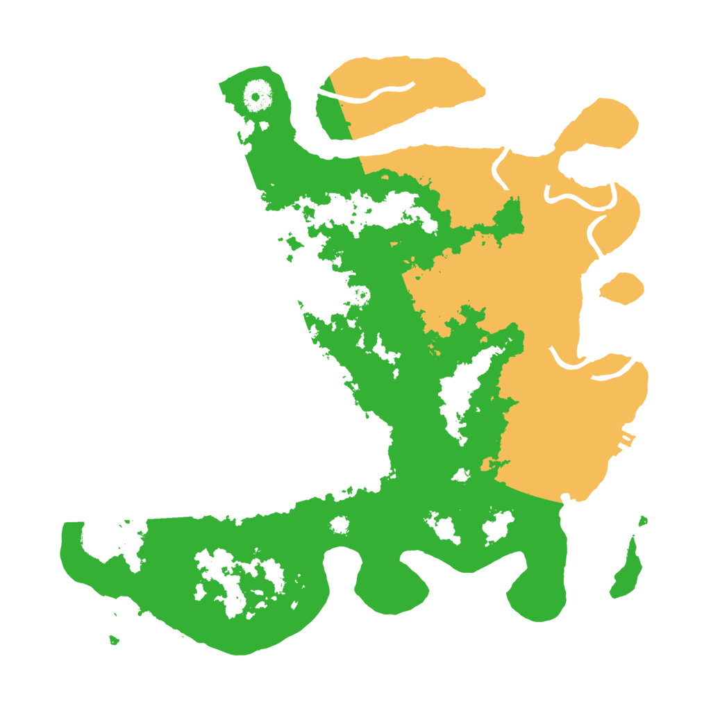 Biome Rust Map: Procedural Map, Size: 3500, Seed: 292737906
