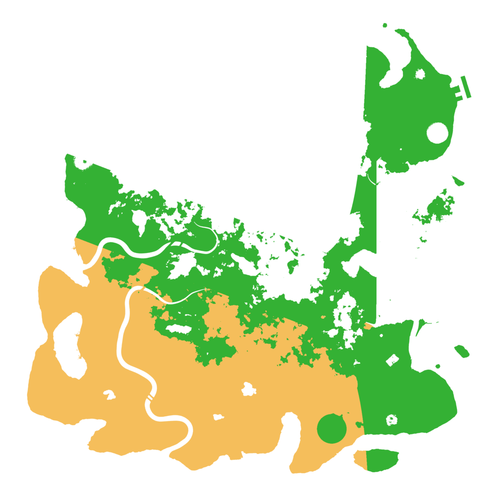 Biome Rust Map: Procedural Map, Size: 4500, Seed: 310189027