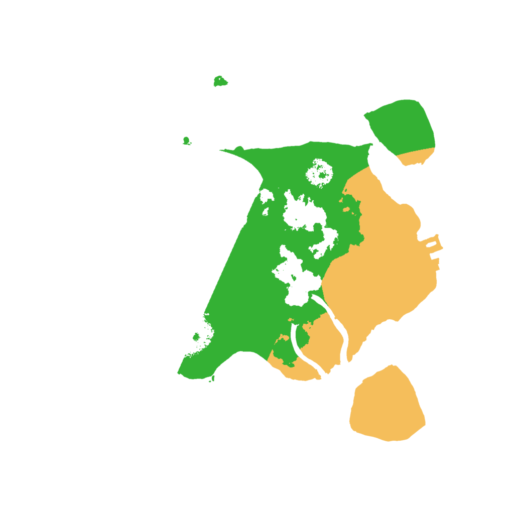 Biome Rust Map: Procedural Map, Size: 2000, Seed: 12955