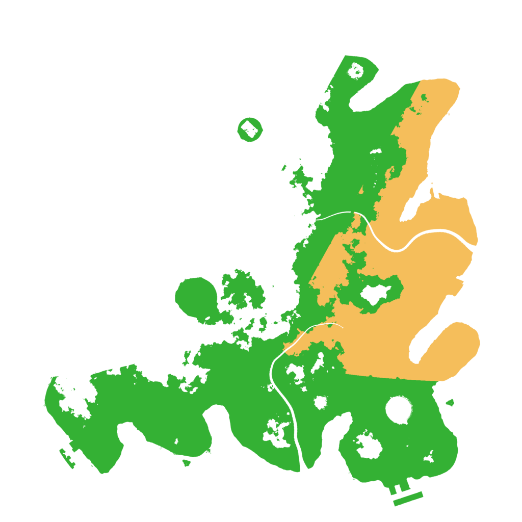 Biome Rust Map: Procedural Map, Size: 3500, Seed: 772022