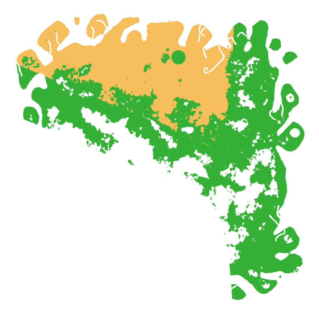 Biome Rust Map: Procedural Map, Size: 6000, Seed: 654561