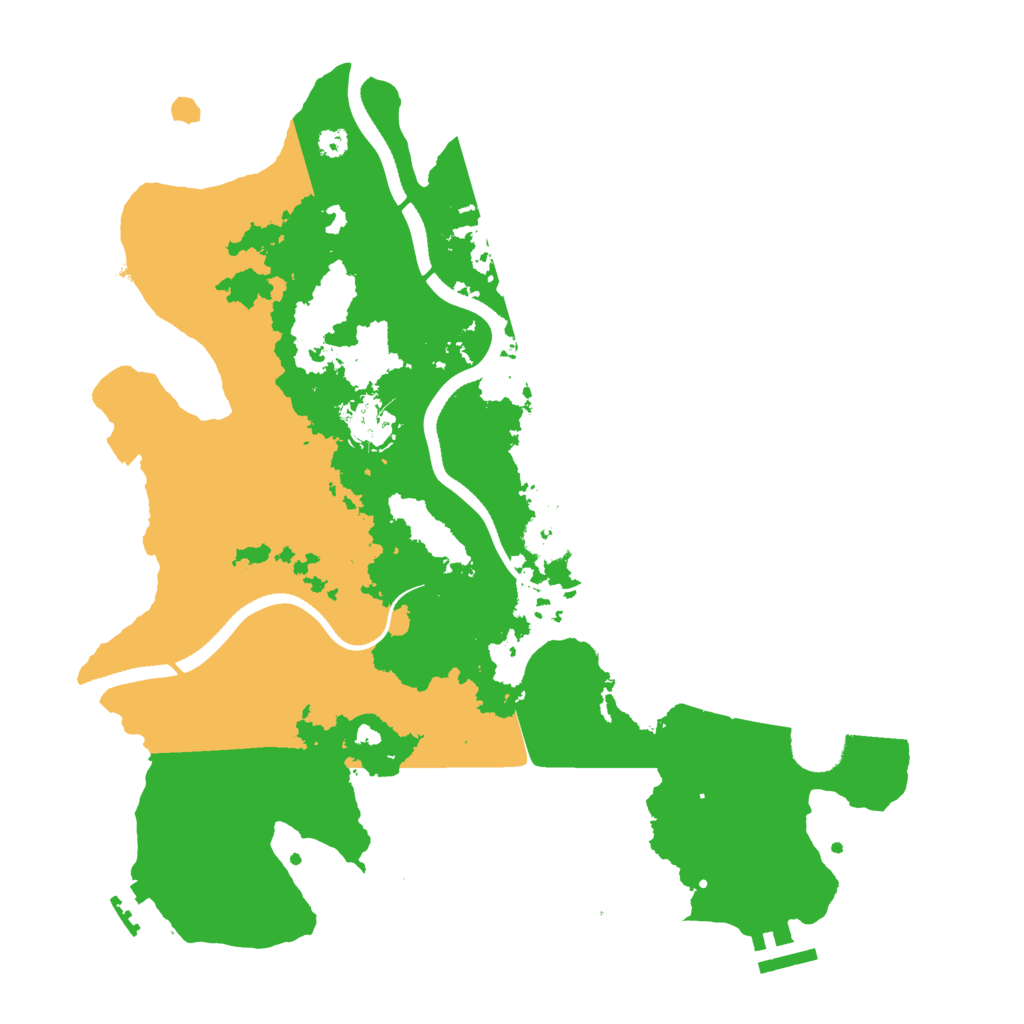 Biome Rust Map: Procedural Map, Size: 3500, Seed: 4595843