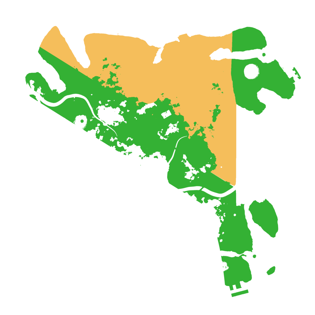 Biome Rust Map: Procedural Map, Size: 3700, Seed: 999999