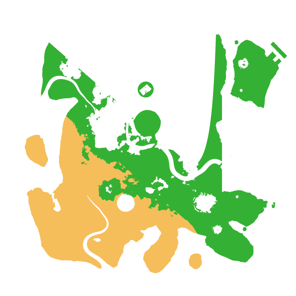 Biome Rust Map: Procedural Map, Size: 3000, Seed: 2061768103