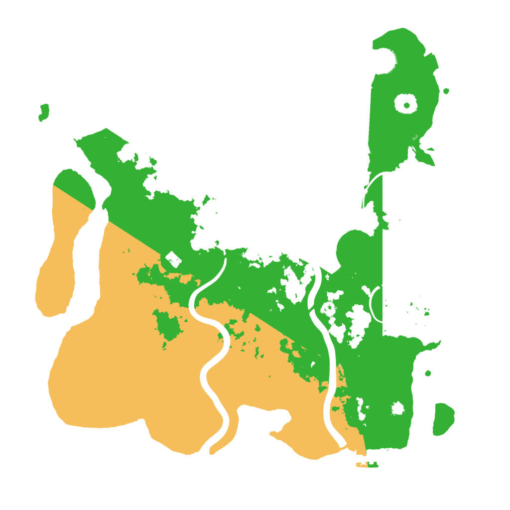 Biome Rust Map: Procedural Map, Size: 3500, Seed: 126486