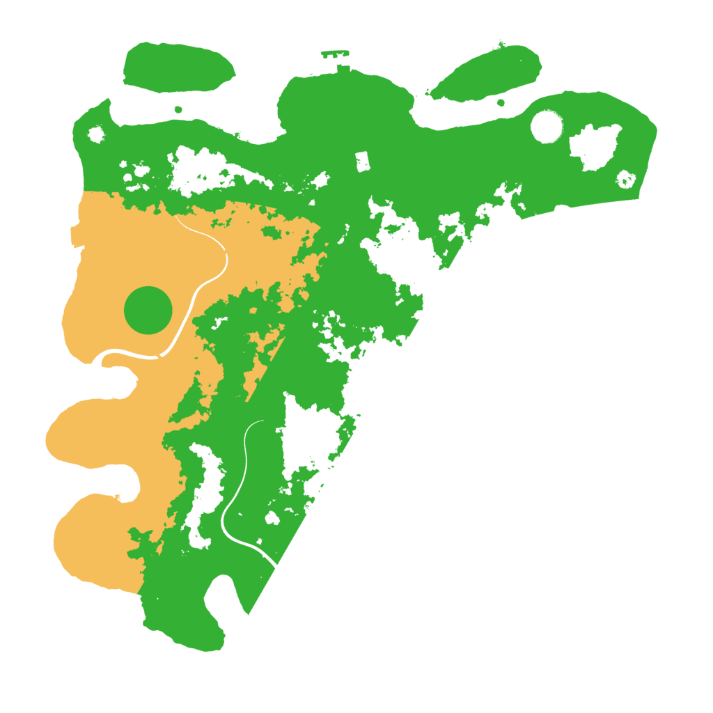 Biome Rust Map: Procedural Map, Size: 3900, Seed: 735245225