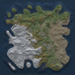 Thumbnail Rust Map: Procedural Map, Size: 4000, Seed: 1096799659, 19 Monuments