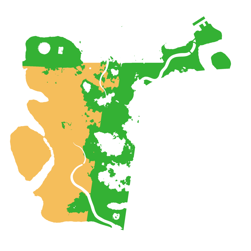 Biome Rust Map: Procedural Map, Size: 3700, Seed: 1563188582