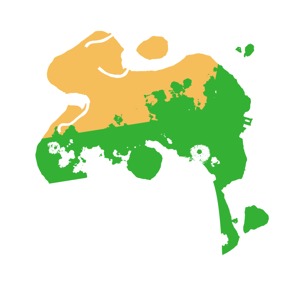 Biome Rust Map: Procedural Map, Size: 2500, Seed: 135081349