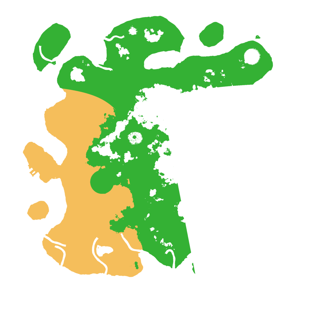 Biome Rust Map: Procedural Map, Size: 3500, Seed: 19133