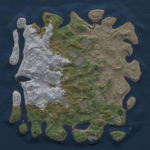 Thumbnail Rust Map: Procedural Map, Size: 4300, Seed: 48000, 19 Monuments