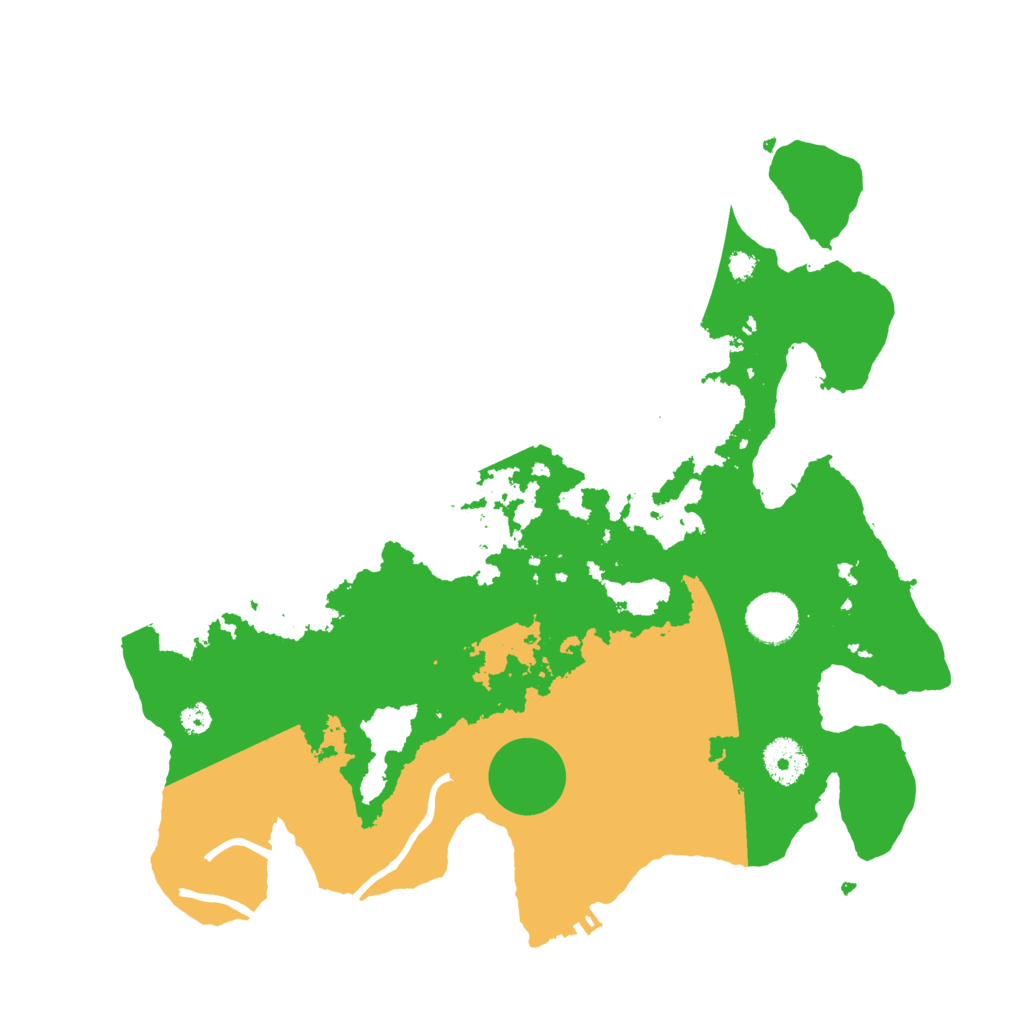 Biome Rust Map: Procedural Map, Size: 3500, Seed: 13112