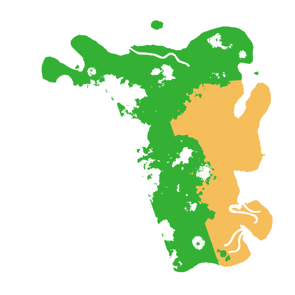 Biome Rust Map: Procedural Map, Size: 3500, Seed: 305549607