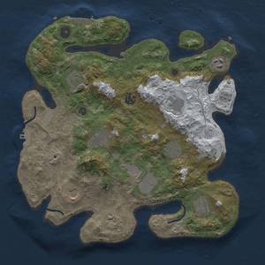 Thumbnail Rust Map: Procedural Map, Size: 3500, Seed: 1530296848, 20 Monuments