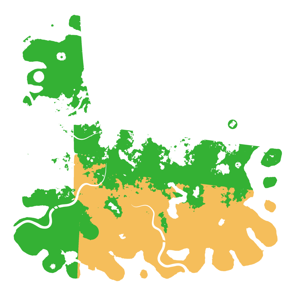 Biome Rust Map: Procedural Map, Size: 5000, Seed: 17153449