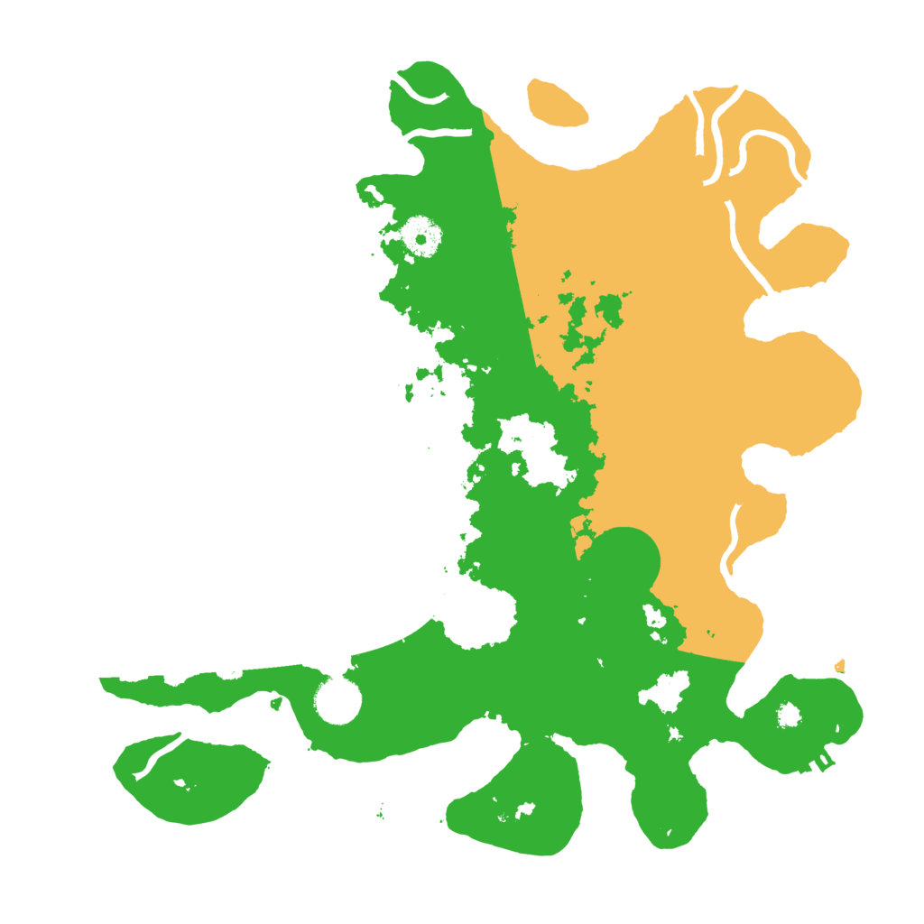 Biome Rust Map: Procedural Map, Size: 3500, Seed: 12345678