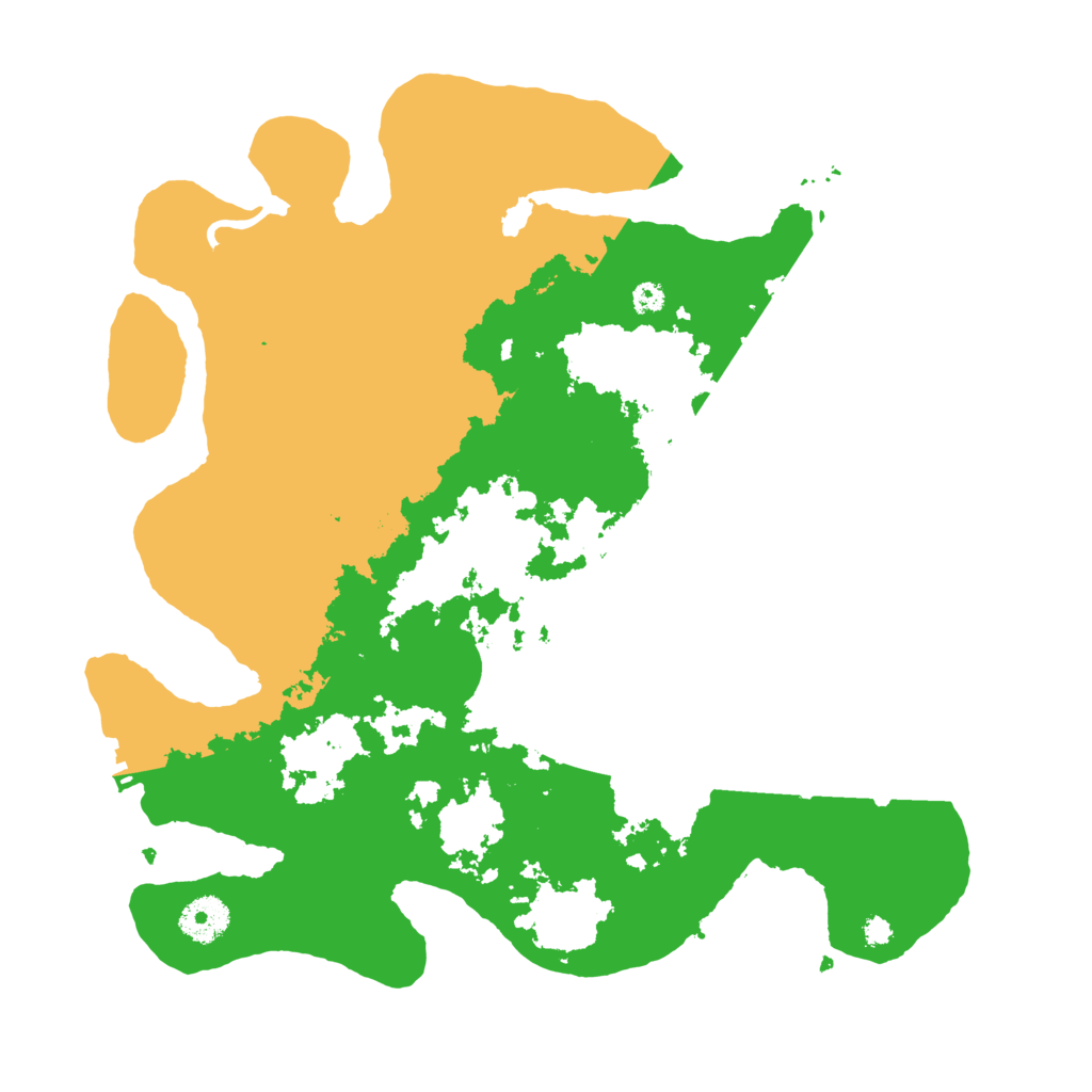 Biome Rust Map: Procedural Map, Size: 3500, Seed: 664327765