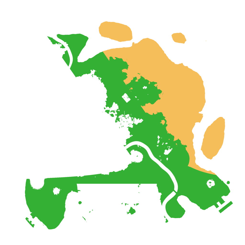 Biome Rust Map: Procedural Map, Size: 3100, Seed: 98495