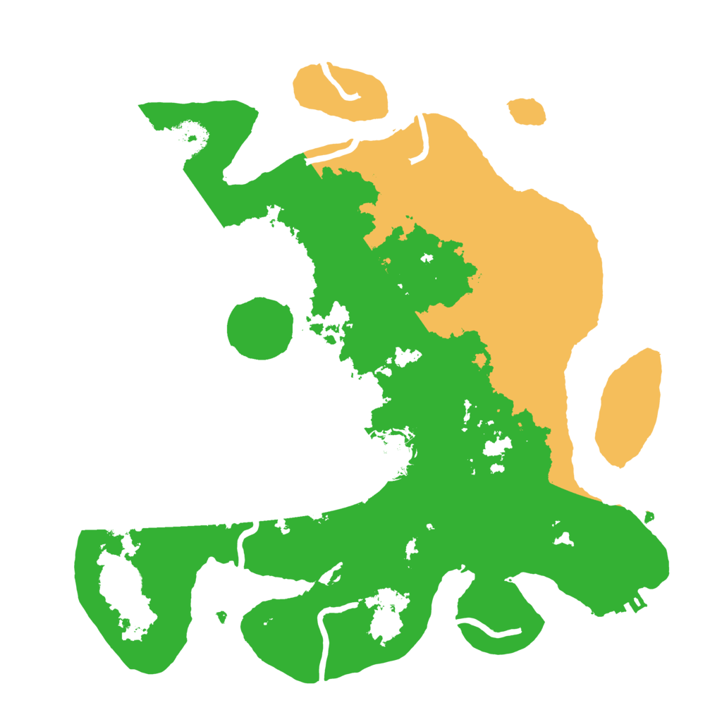 Biome Rust Map: Procedural Map, Size: 3100, Seed: 98495