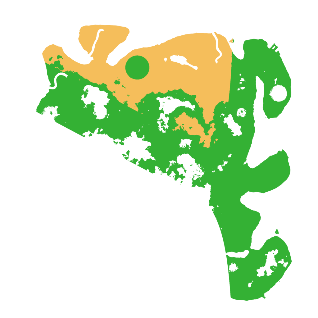 Biome Rust Map: Procedural Map, Size: 3500, Seed: 18265868