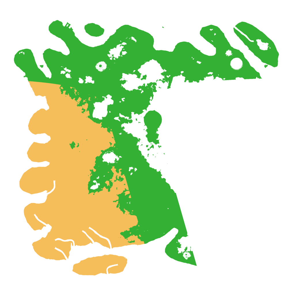 Biome Rust Map: Procedural Map, Size: 4350, Seed: 55566898