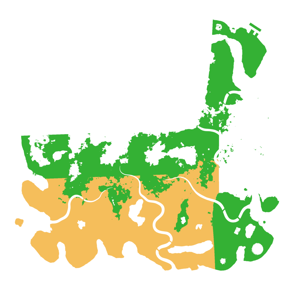 Biome Rust Map: Procedural Map, Size: 4500, Seed: 1861041195