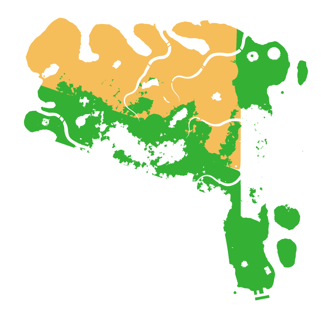 Biome Rust Map: Procedural Map, Size: 4500, Seed: 1266305107