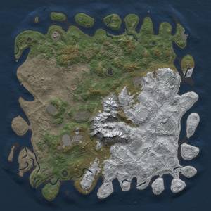 Thumbnail Rust Map: Procedural Map, Size: 5000, Seed: 833920, 20 Monuments