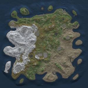 Thumbnail Rust Map: Procedural Map, Size: 4250, Seed: 1497160977, 20 Monuments