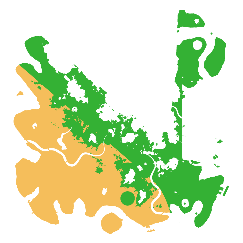 Biome Rust Map: Procedural Map, Size: 4500, Seed: 27843