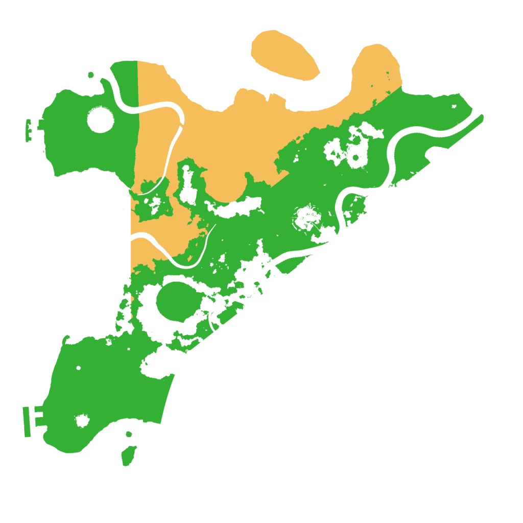 Biome Rust Map: Procedural Map, Size: 3500, Seed: 92732529