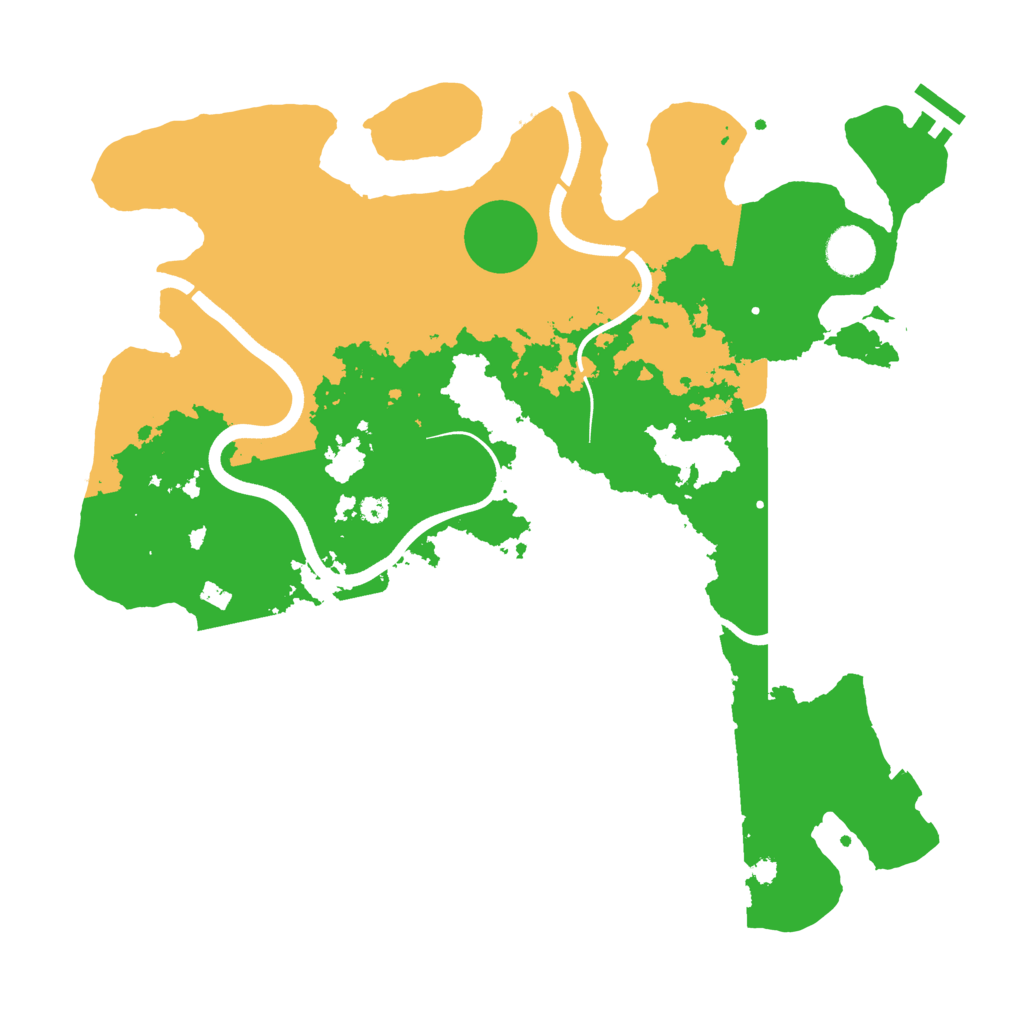Biome Rust Map: Procedural Map, Size: 3700, Seed: 785328669