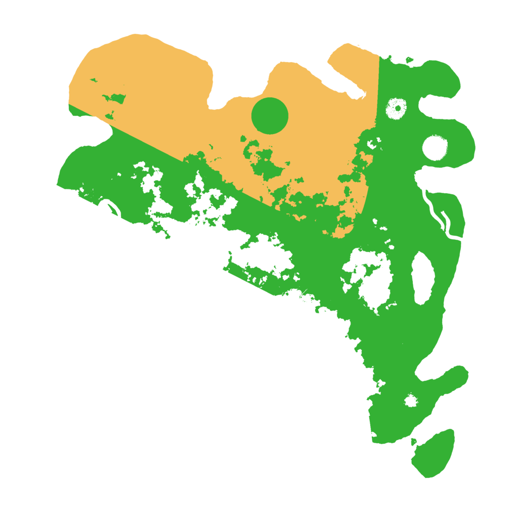 Biome Rust Map: Procedural Map, Size: 3700, Seed: 152637