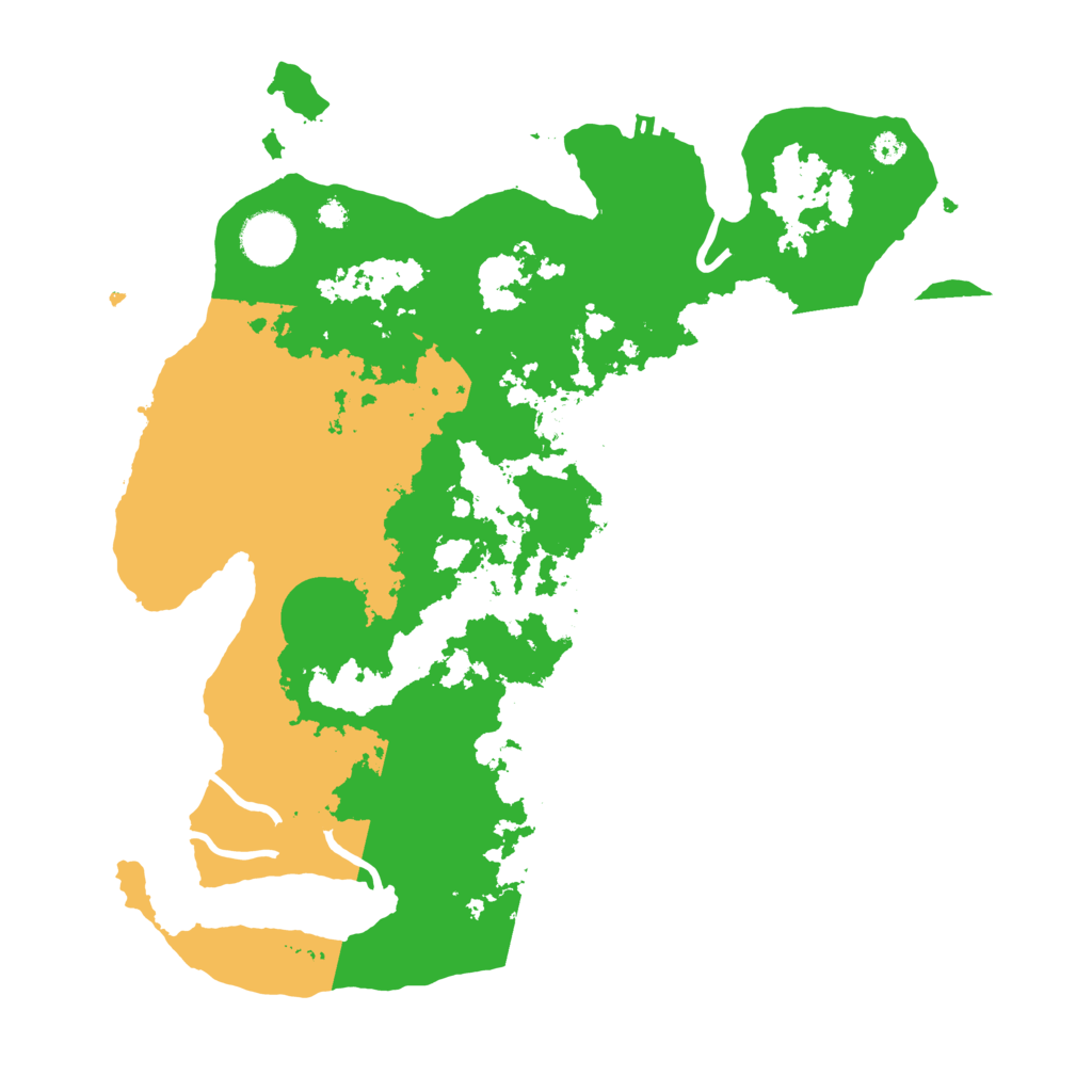 Biome Rust Map: Procedural Map, Size: 3500, Seed: 1791988