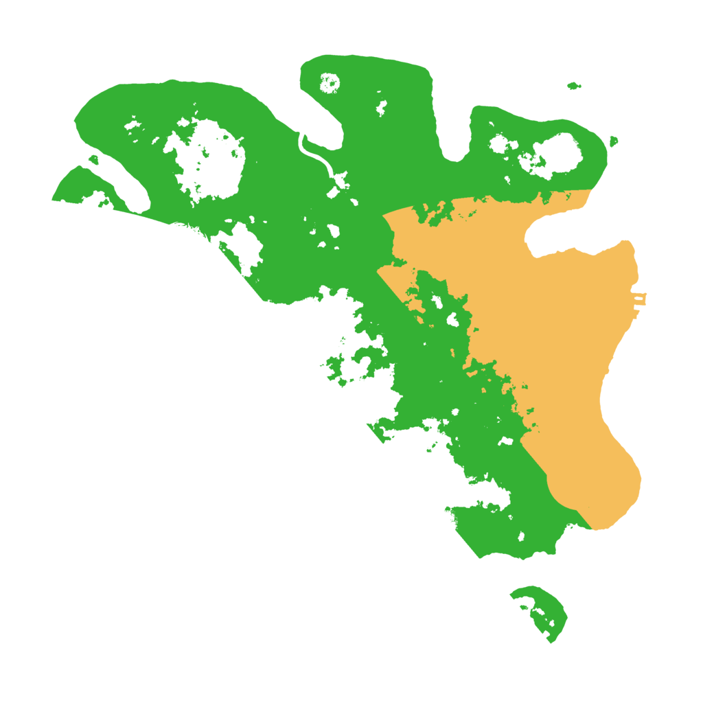 Biome Rust Map: Procedural Map, Size: 3500, Seed: 58469120