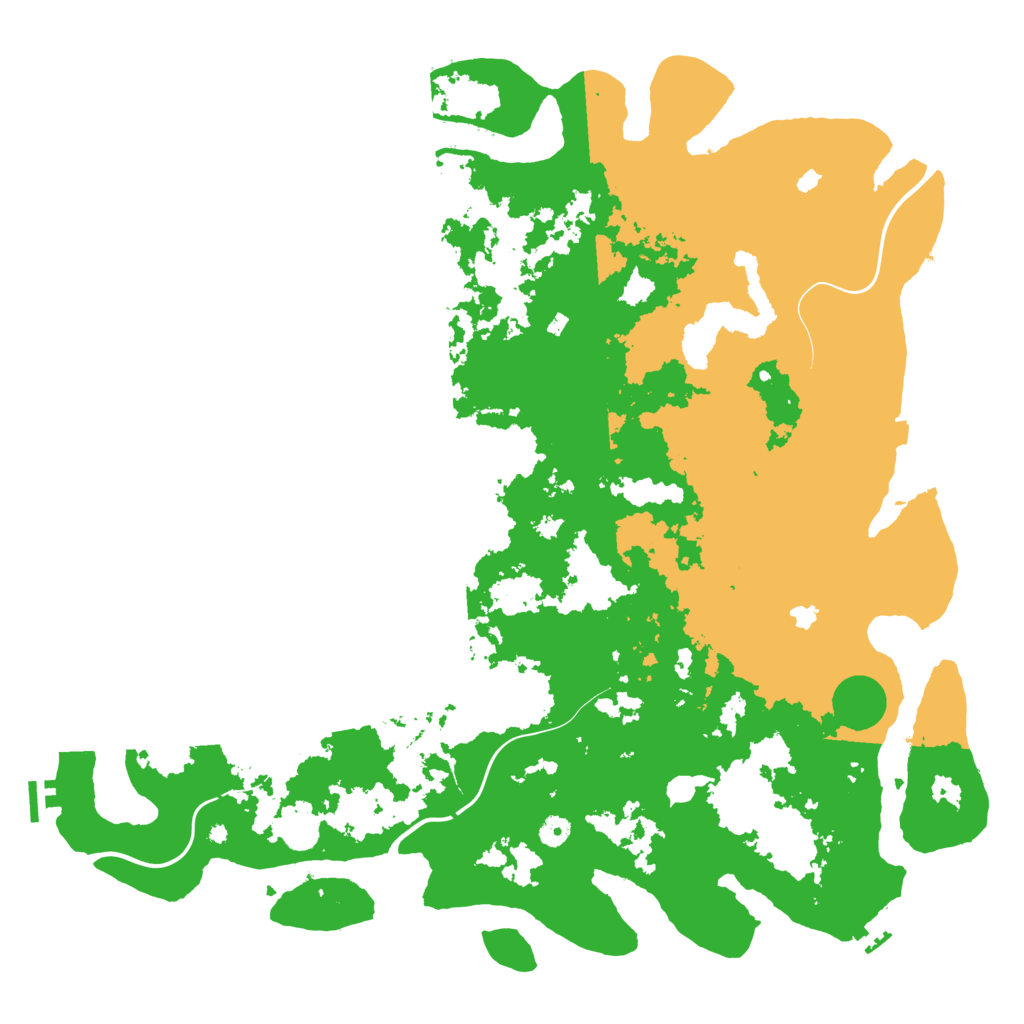 Biome Rust Map: Procedural Map, Size: 5000, Seed: 13792717