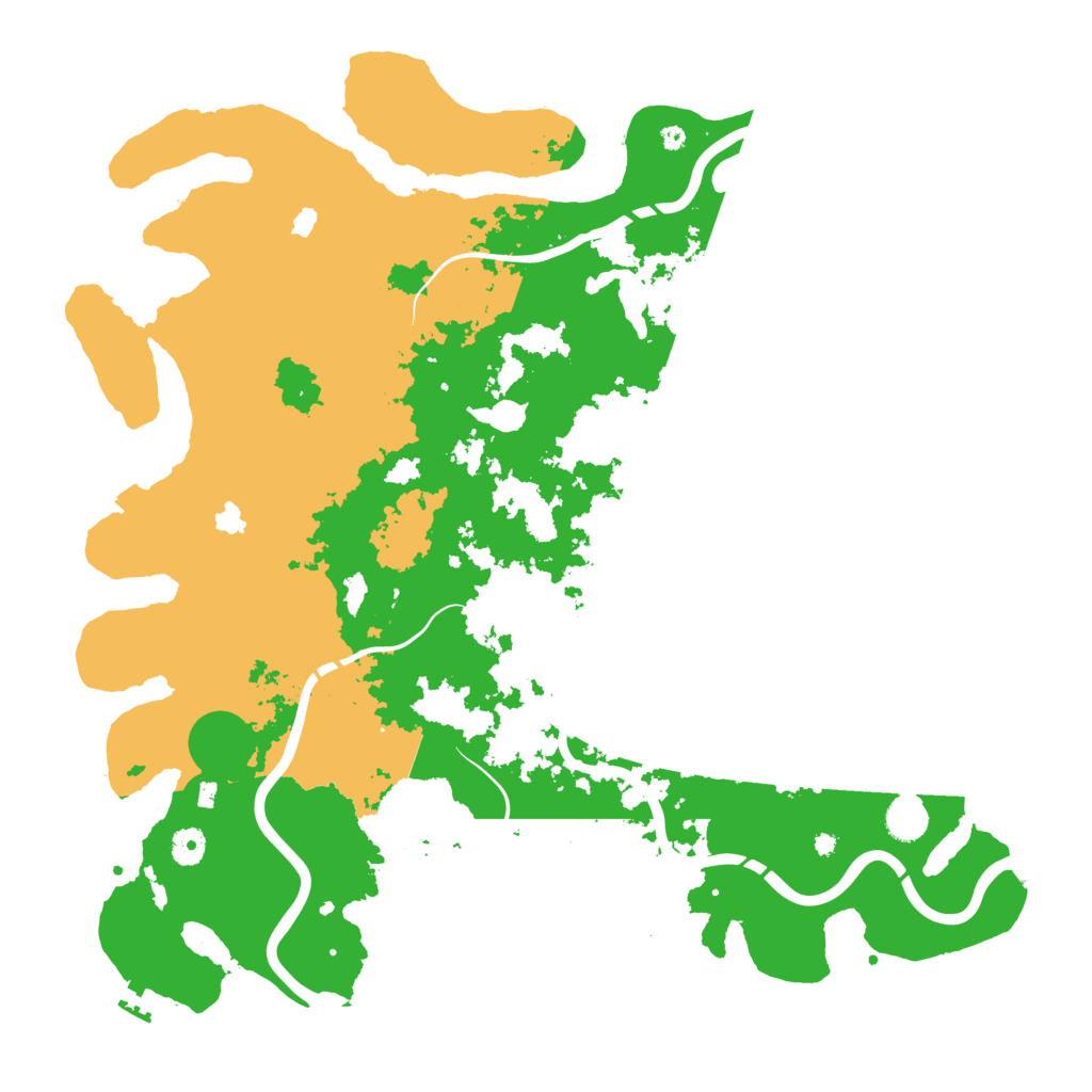 Biome Rust Map: Procedural Map, Size: 4500, Seed: 887