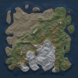 Thumbnail Rust Map: Procedural Map, Size: 4500, Seed: 1920031698, 20 Monuments