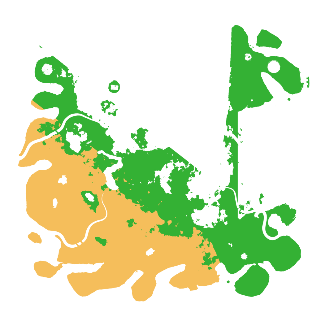 Biome Rust Map: Procedural Map, Size: 4500, Seed: 11113321