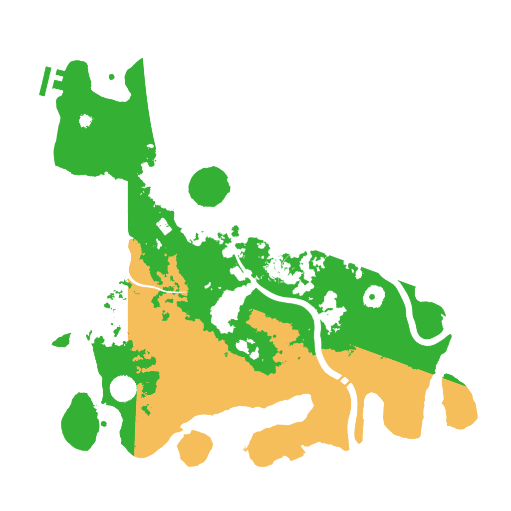 Biome Rust Map: Procedural Map, Size: 3500, Seed: 856235563