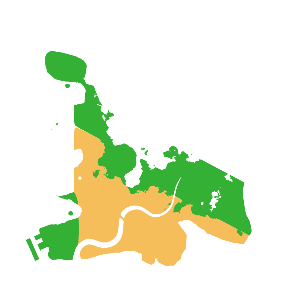 Biome Rust Map: Procedural Map, Size: 2600, Seed: 310