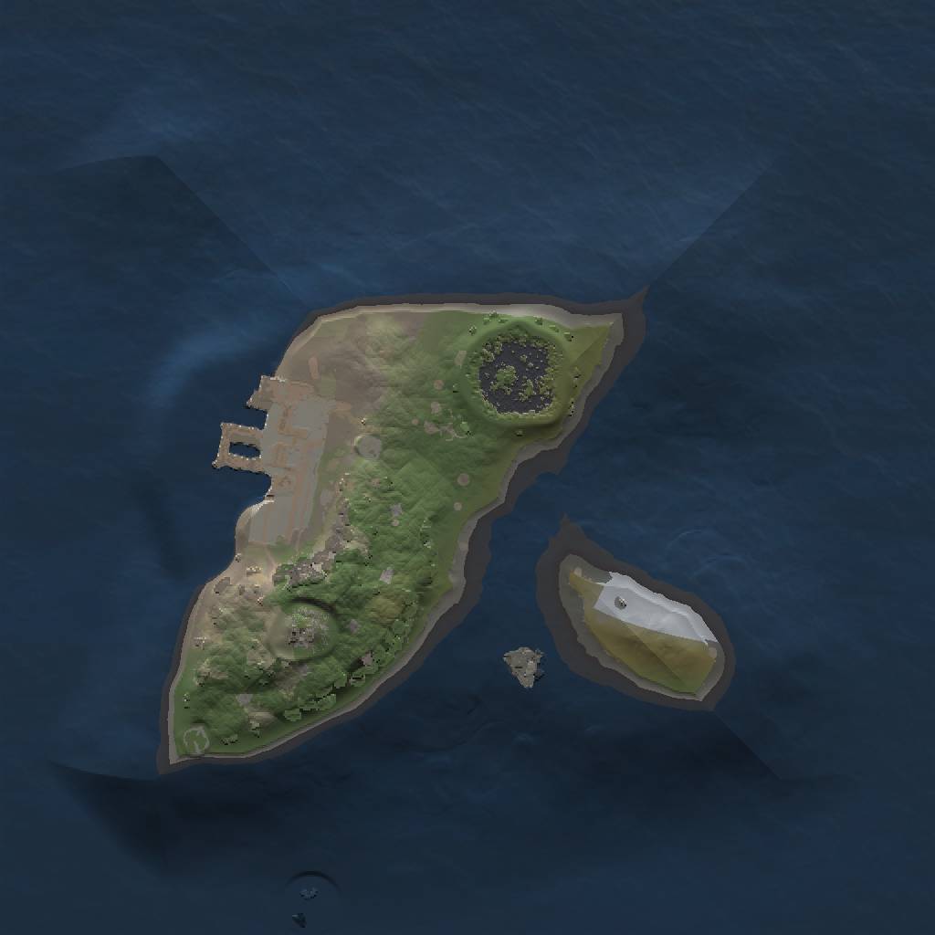 Rust Map: Procedural Map, Size: 1250, Seed: 696969, 4 Monuments